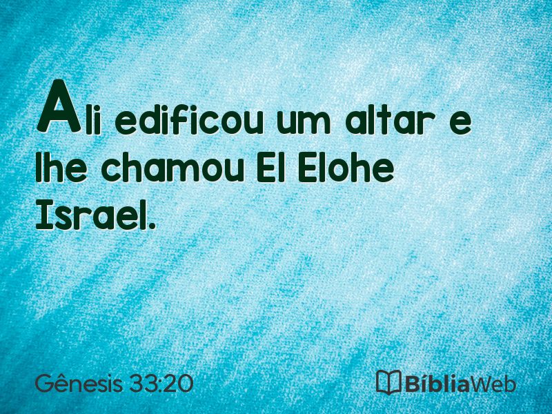 Gênesis 33:20 em imagem para compartilhar