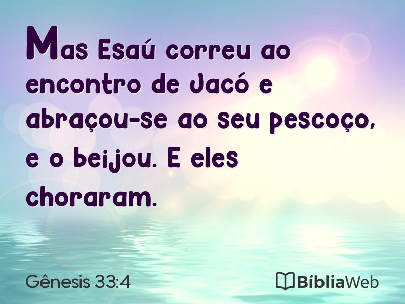Gênesis 33:4 em imagem para compartilhar