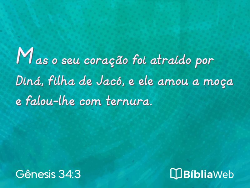 Gênesis 34:3 em imagem para compartilhar