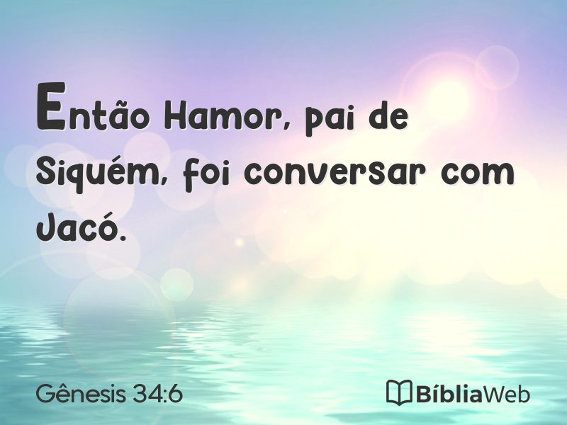 Gênesis 34:6 em imagem para compartilhar