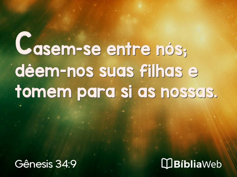 Gênesis 34:9 em imagem para compartilhar