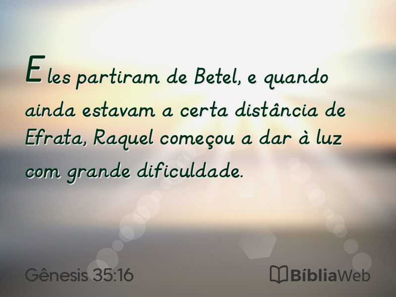 Gênesis 35:16 em imagem para compartilhar