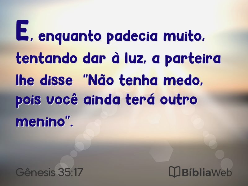 Gênesis 35:17 em imagem para compartilhar