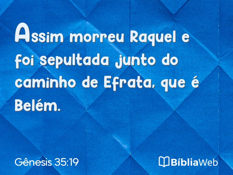 Gênesis 35:19 em imagem para compartilhar