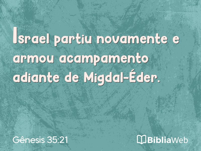 Gênesis 35:21 em imagem para compartilhar