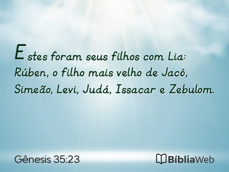 Gênesis 35:23 em imagem para compartilhar