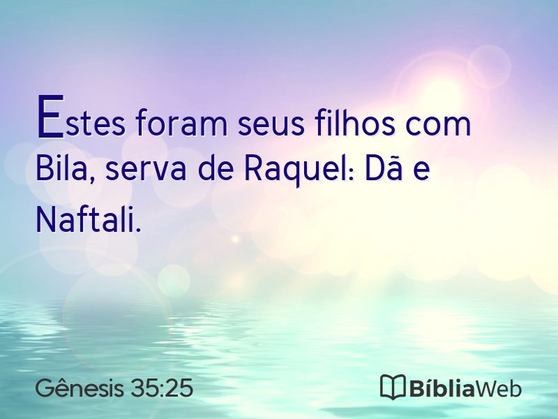 Gênesis 35:25 em imagem para compartilhar