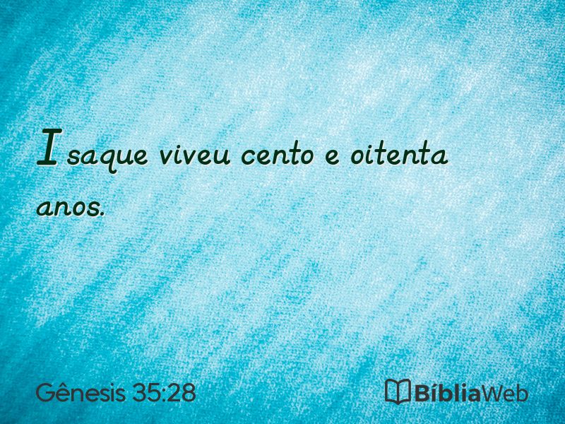 Gênesis 35:28 em imagem para compartilhar
