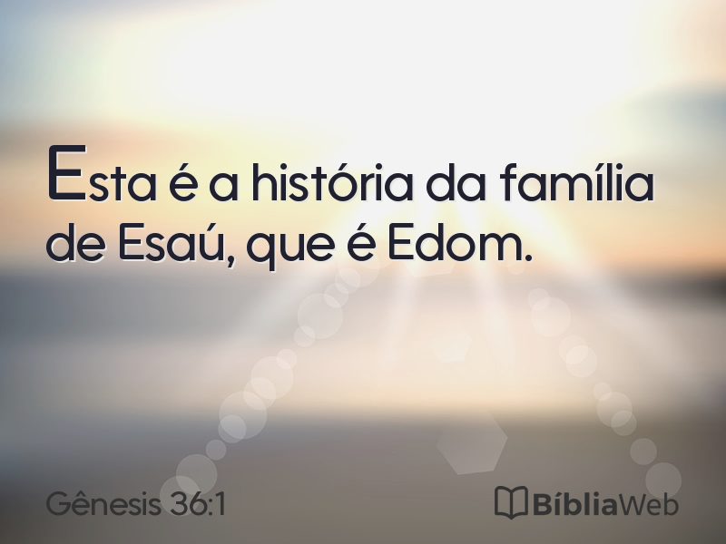 Gênesis 36:1 em imagem para compartilhar