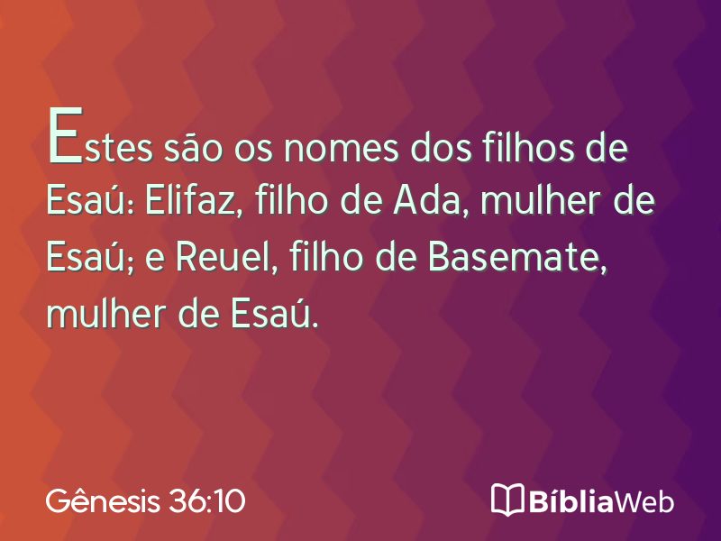Gênesis 36:10 em imagem para compartilhar
