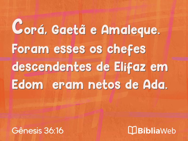 Gênesis 36:16 em imagem para compartilhar