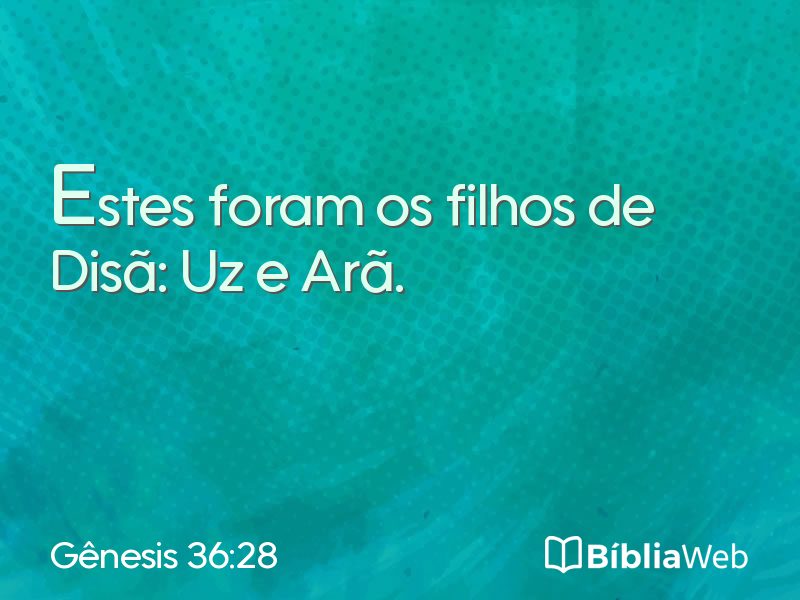 Gênesis 36:28 em imagem para compartilhar