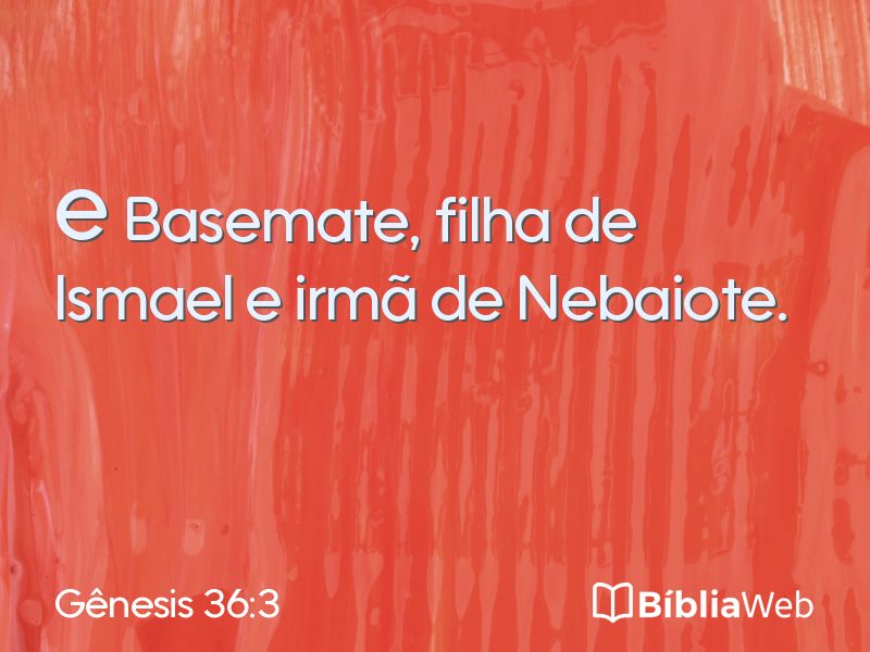 Gênesis 36:3 em imagem para compartilhar
