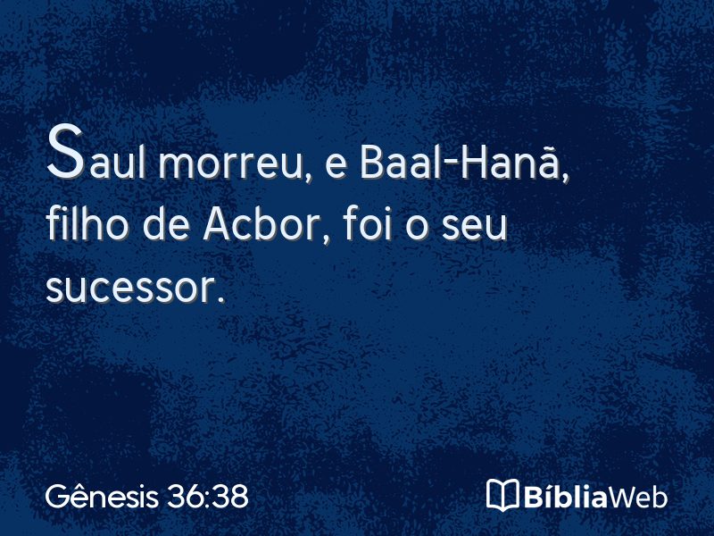 Gênesis 36:38 em imagem para compartilhar