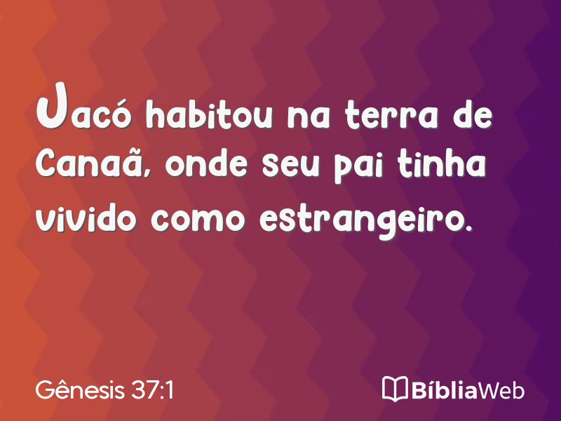 Gênesis 37:1 em imagem para compartilhar