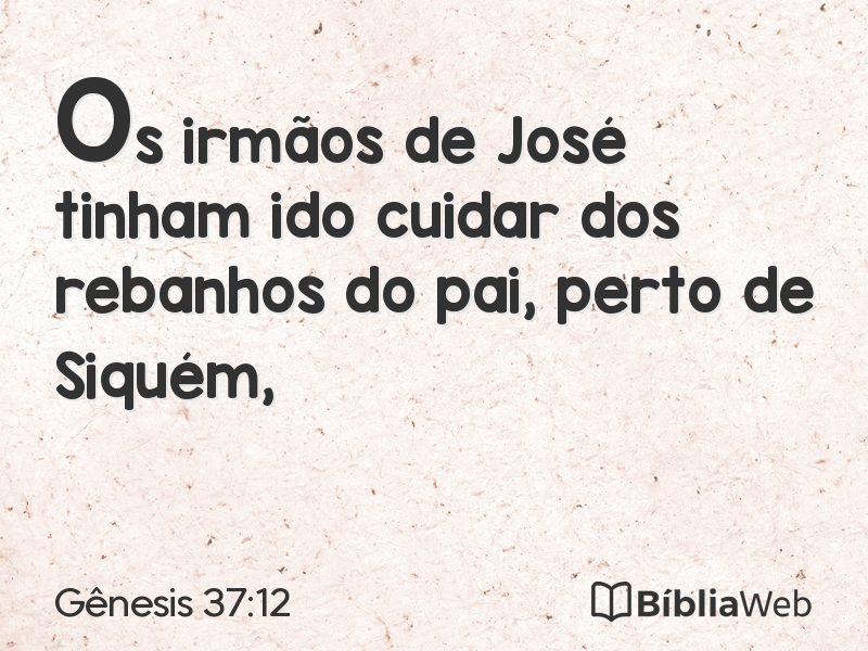 Gênesis 37:12 em imagem para compartilhar