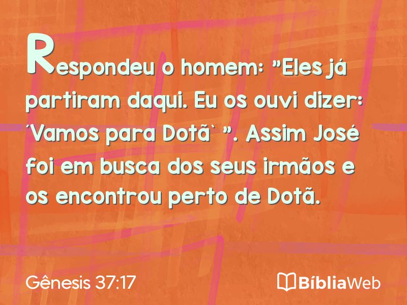 Gênesis 37:17 em imagem para compartilhar