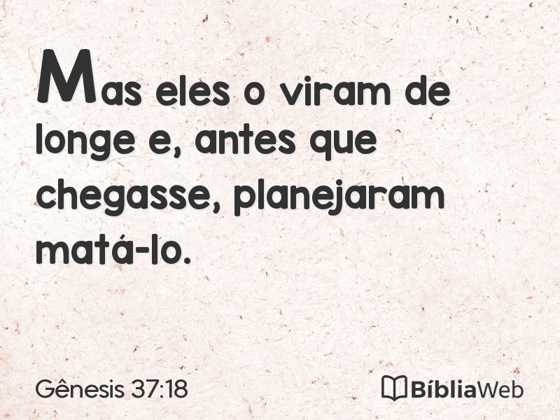 Gênesis 37:18 em imagem para compartilhar