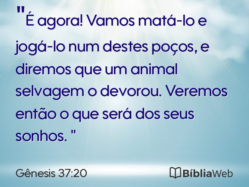Gênesis 37:20 em imagem para compartilhar