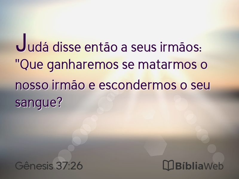 Gênesis 37:26 em imagem para compartilhar