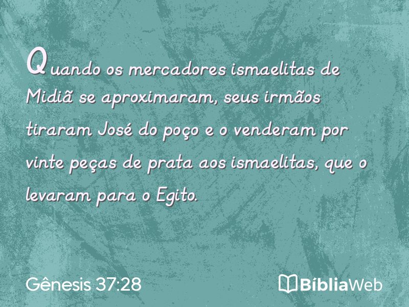 Gênesis 37:28 em imagem para compartilhar