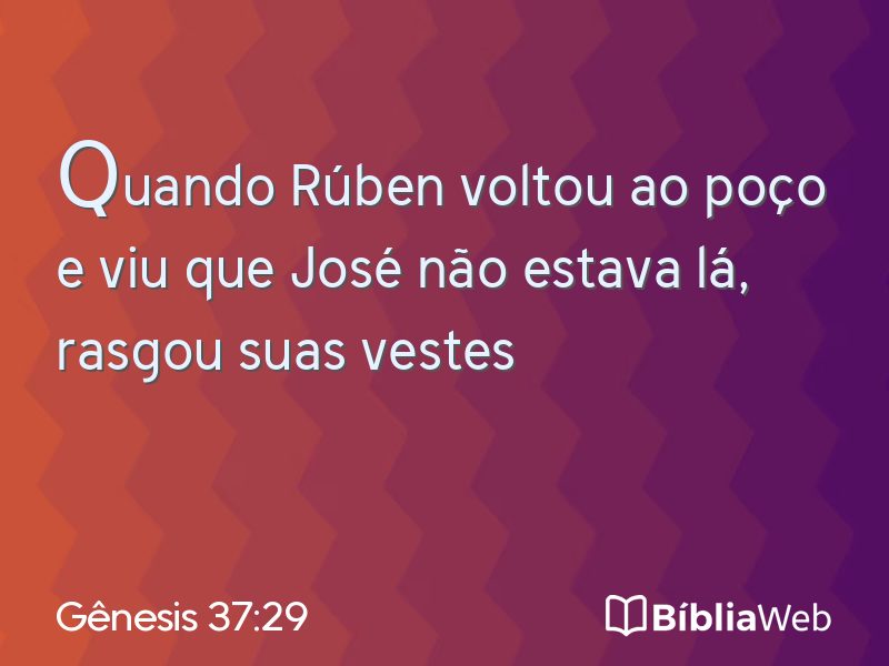Gênesis 37:29 em imagem para compartilhar