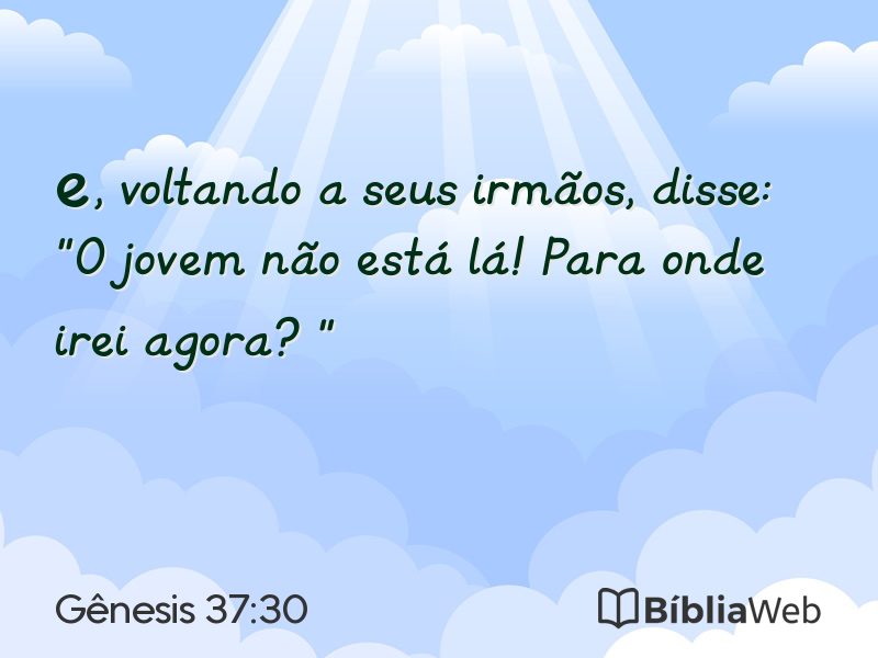 Gênesis 37:30 em imagem para compartilhar