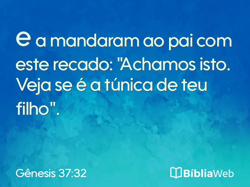 Gênesis 37:32 em imagem para compartilhar