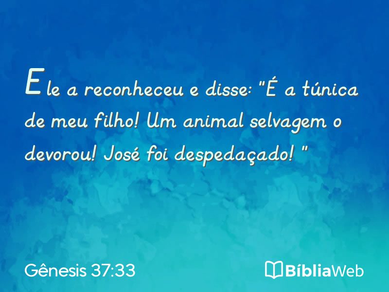 Gênesis 37:33 em imagem para compartilhar