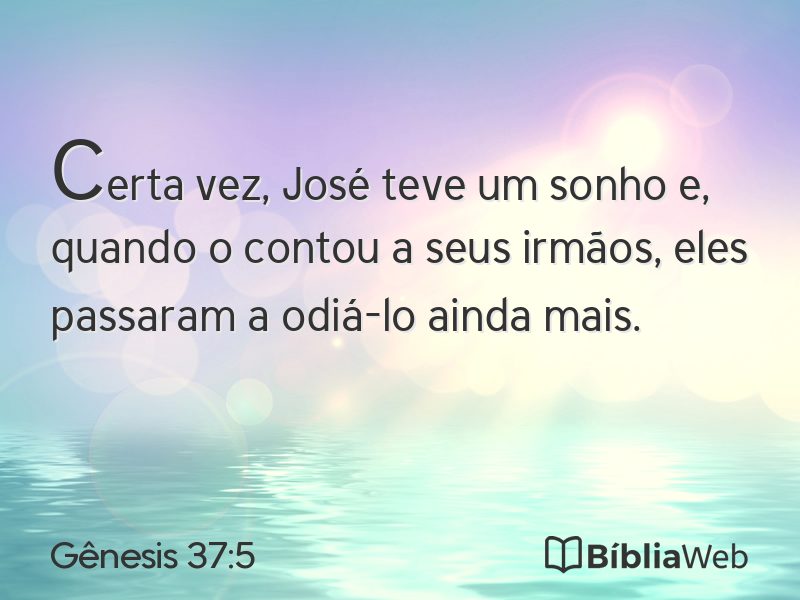 Gênesis 37:5 em imagem para compartilhar