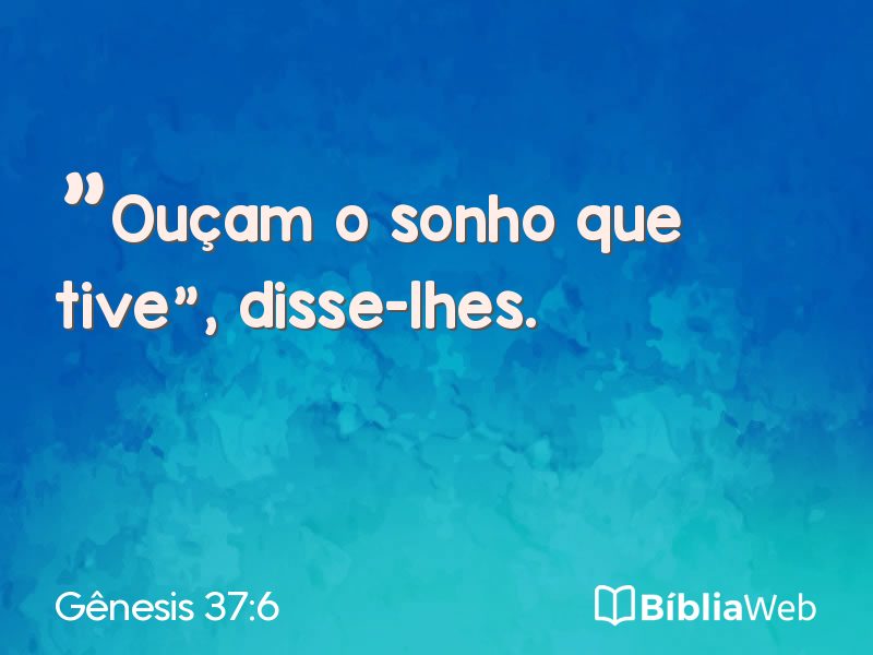 Gênesis 37:6 em imagem para compartilhar