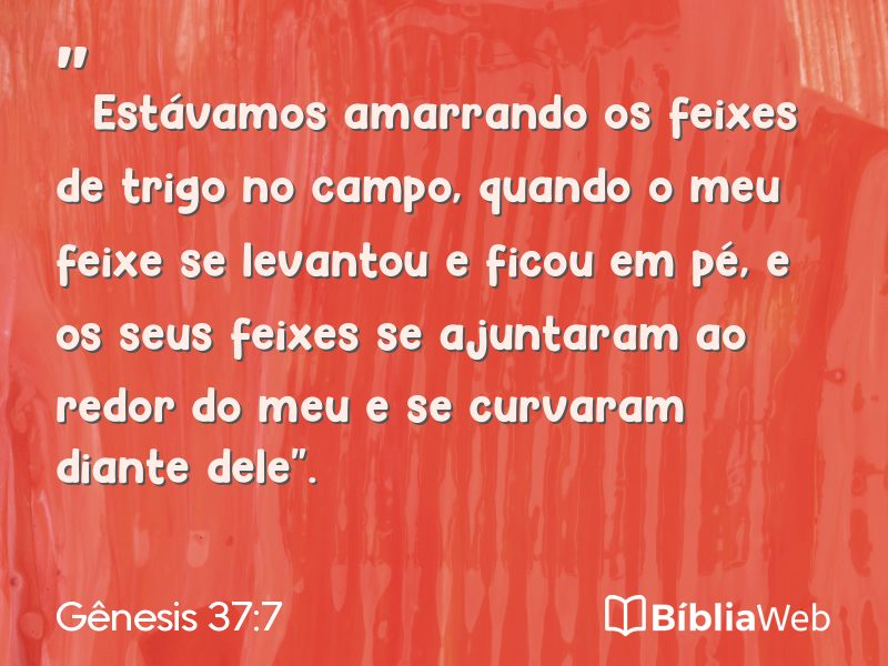Gênesis 37:7 em imagem para compartilhar