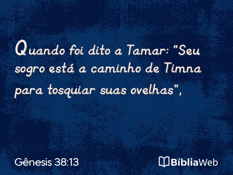Gênesis 38:13 em imagem para compartilhar