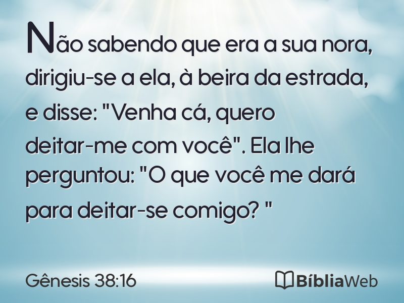 Gênesis 38:16 em imagem para compartilhar