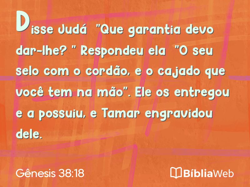 Gênesis 38:18 em imagem para compartilhar