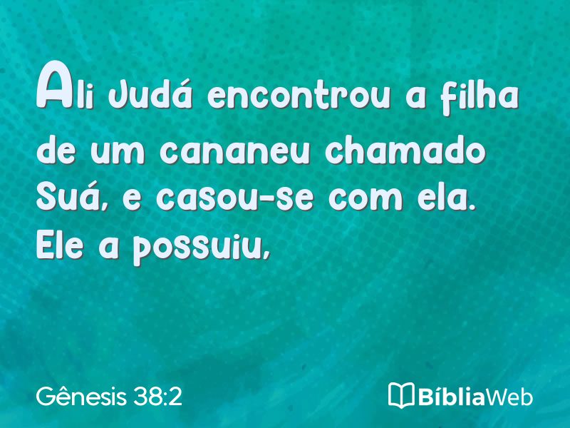 Gênesis 38:2 em imagem para compartilhar