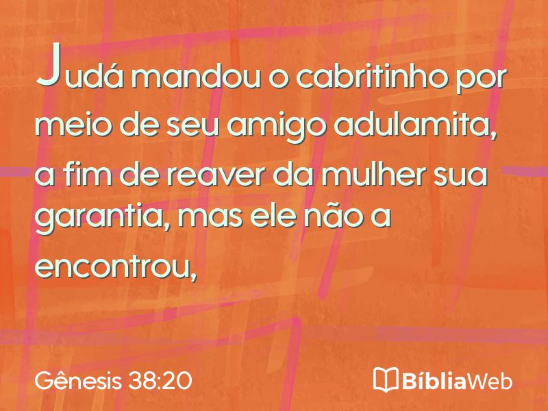 Gênesis 38:20 em imagem para compartilhar