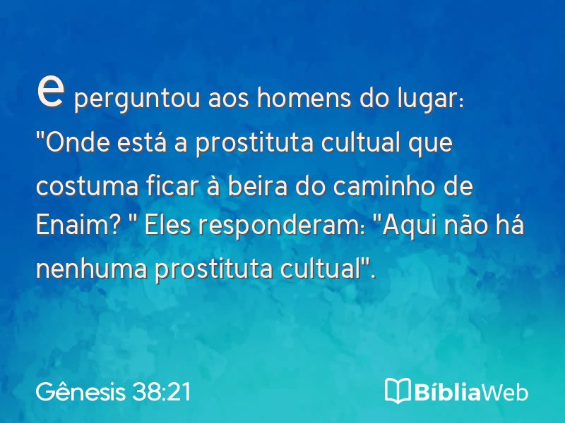Gênesis 38:21 em imagem para compartilhar