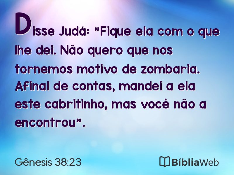 Gênesis 38:23 em imagem para compartilhar