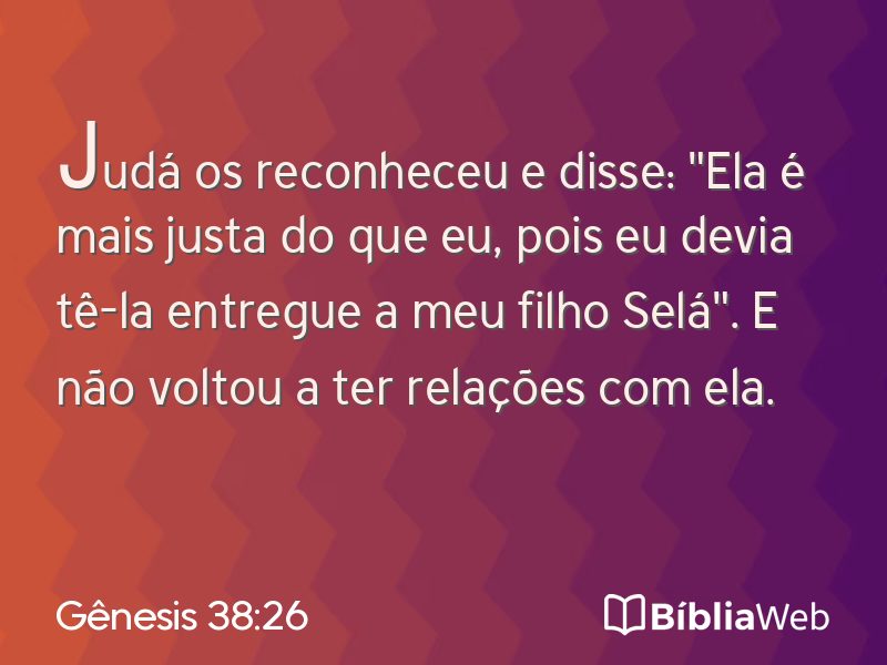 Gênesis 38:26 em imagem para compartilhar