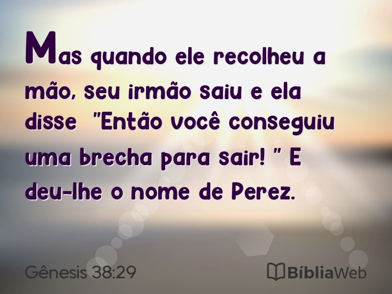 Gênesis 38:29 em imagem para compartilhar