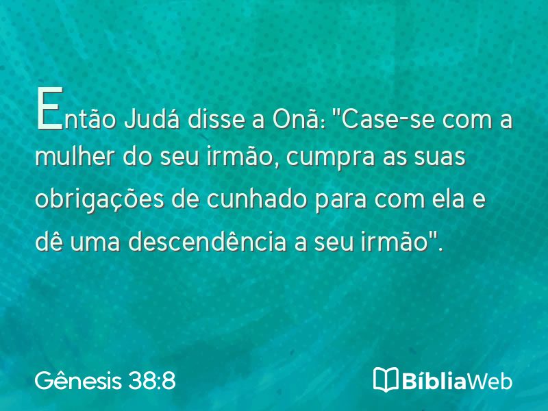 Gênesis 38:8 em imagem para compartilhar