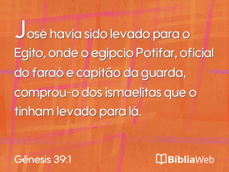 Gênesis 39:1 em imagem para compartilhar
