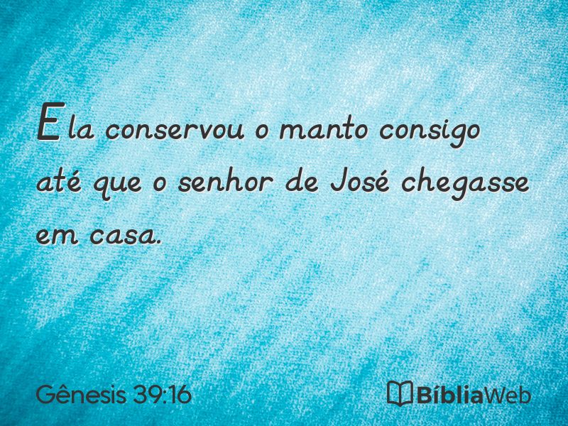 Gênesis 39:16 em imagem para compartilhar