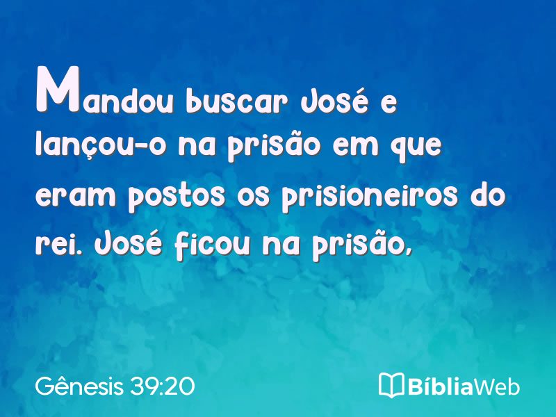 Gênesis 39:20 em imagem para compartilhar