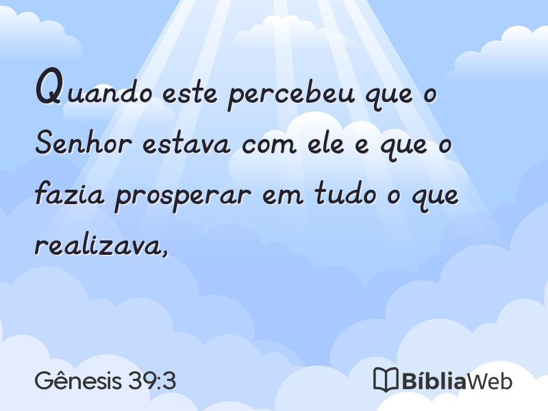 Gênesis 39:3 em imagem para compartilhar
