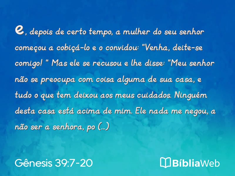 Gênesis 39:7-20 em imagem para compartilhar