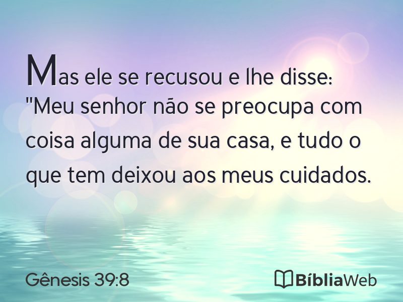 Gênesis 39:8 em imagem para compartilhar