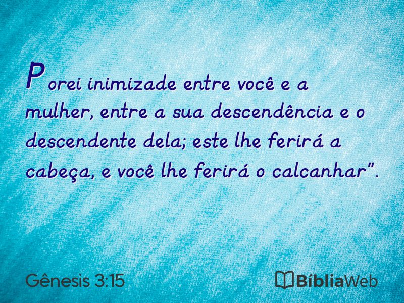 Gênesis 3:15 em imagem para compartilhar