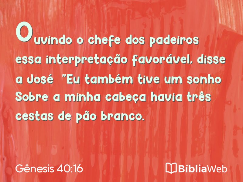 Gênesis 40:16 em imagem para compartilhar